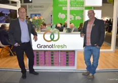 Granot Fresh, the Agricultural Cooperative Society Ltd from Israel who are mainly avocado exporters had Giyora Marom, Ceo and Yonatan Meron, sales manager take a moment from many client meetings to show their stand.